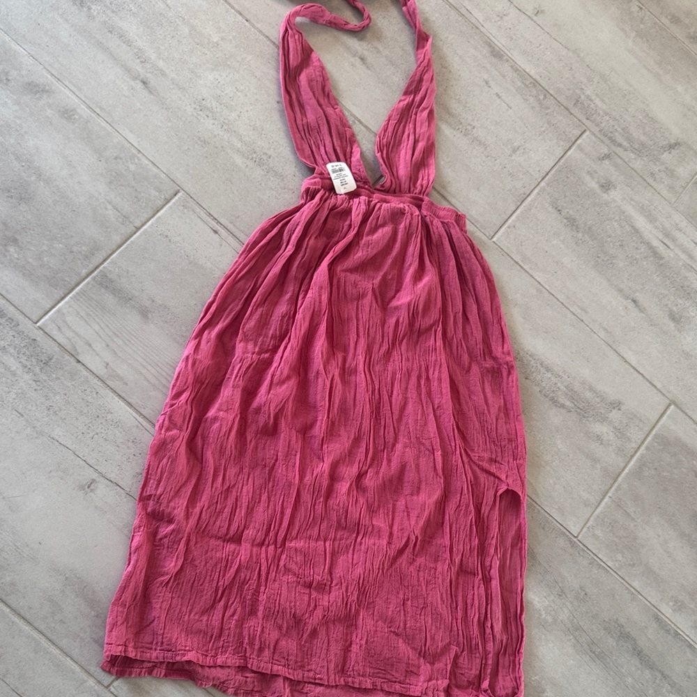 Elegant Pink Maxi Dress